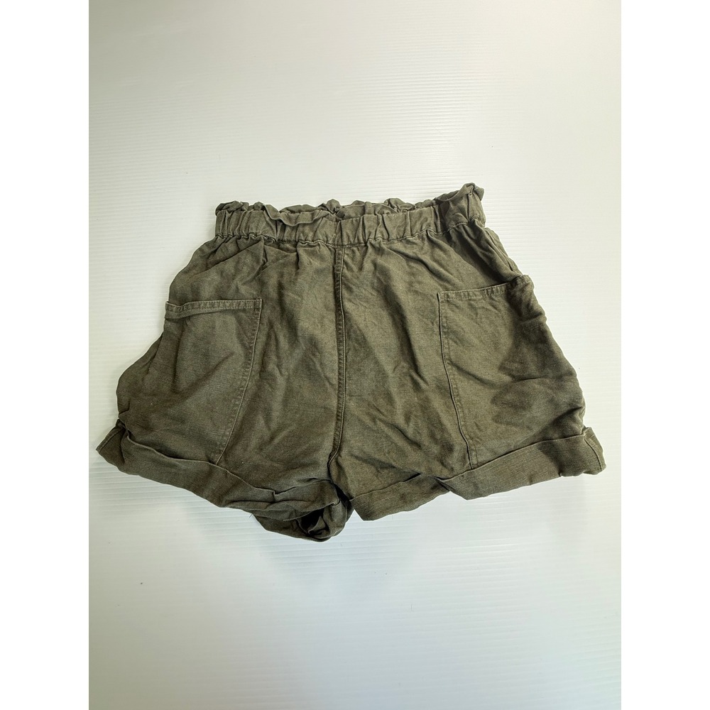 Wilfred Free Womens Olive Green Paper Bag‎ Waist Casual Shorts Size S